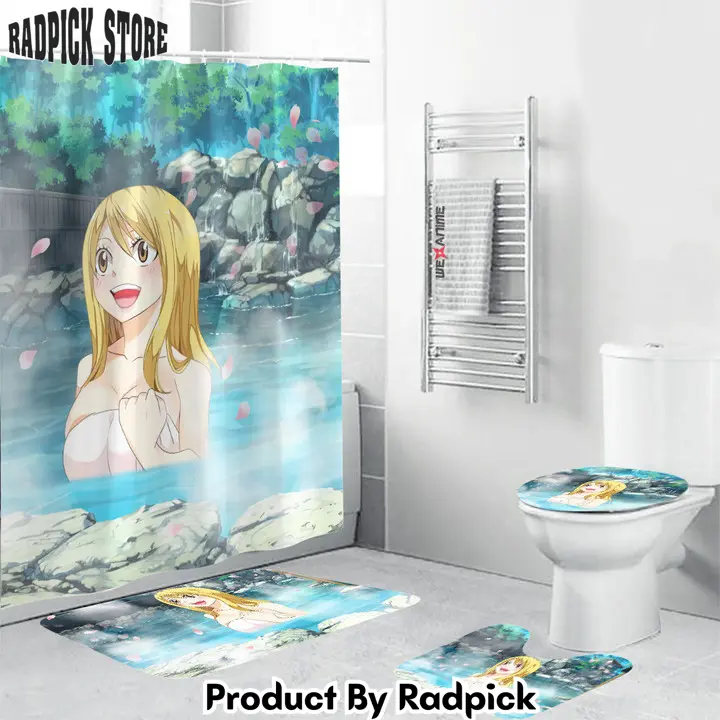 Fairy tail girls hot spring lucy heartfilia combo bathroom set   rp0201510